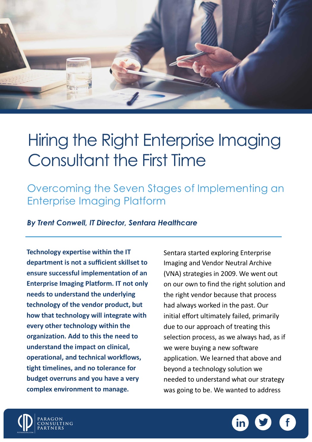 Hiring the Right Enterprise Imaging Consultant the First Time
